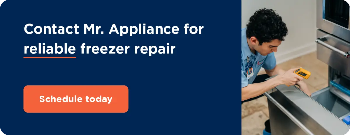 Contact Mr. Appliance for reliable freezer repair. Schedule service today.