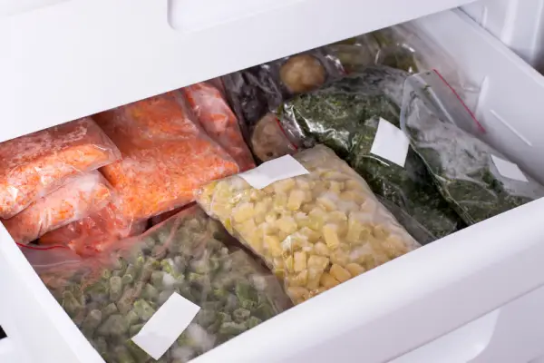 chest freezer food organization