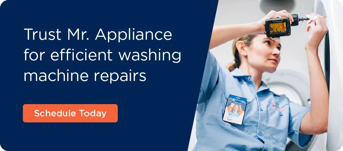 Trust Mr. Appliance for efficient washing machine repairs. Schedule Today.