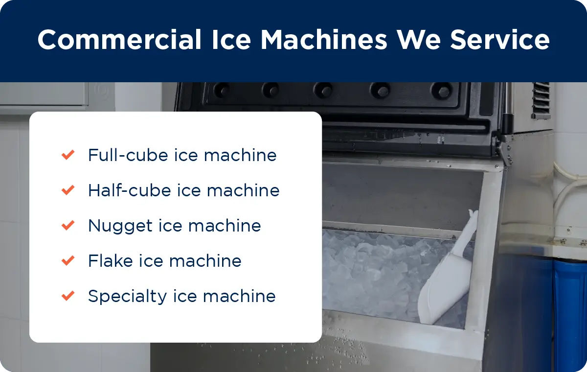 Commercial ice machines we service image.