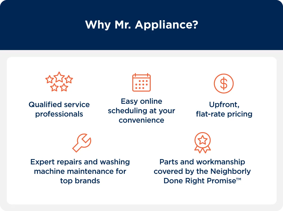  You can trust Mr. Appliance for Dacor appliance repair with our qualified service professionals, upfront pricing, and Neighborly Done Right Promise™.