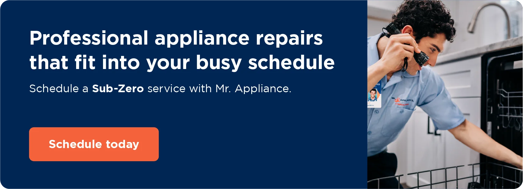 Schedule Sub-Zero refrigerator repair online with Mr. Appliance.