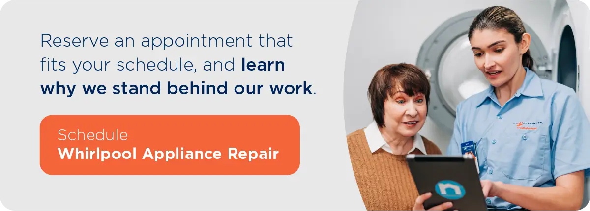 Schedule a Whirlpool appliance repair with Mr. Appliance